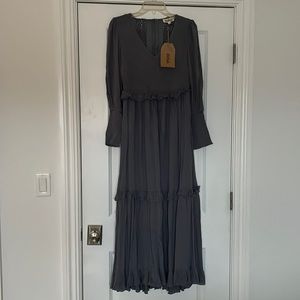 RED DRESS BOUTIQUE BLUE LONG SLEEVE MAXI DRESS